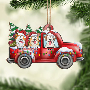 C'est la période la plus merveilleuse de l'année - Ornement personnalisé pour chien - En forme de voiture en bois - Cadeau de Noël pour les propriétaires d'animaux et les amoureux des animaux