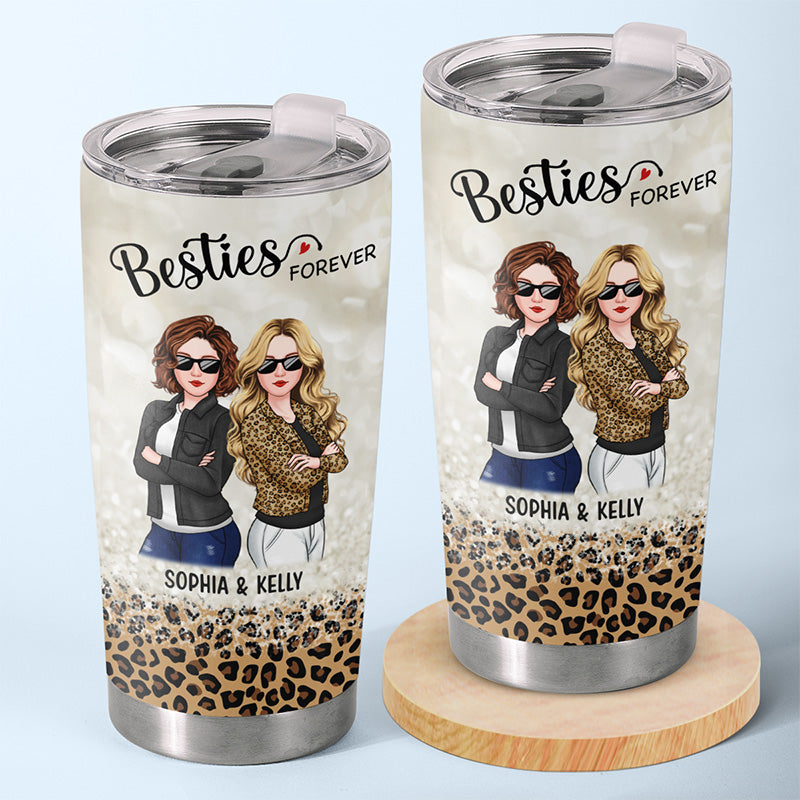 Always My Best Friend - Bestie Personalized Custom Tumbler - Christmas Gift For Best Friends, BFF, Sisters