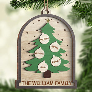 Noël, c'est la famille ! Décoration de Noël personnalisée pour toute la famille ! Bois de forme personnalisée ! Cadeau de Noël pour les membres de la famille