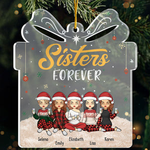 Meilleur ami jusqu'au bout - Décoration personnalisée pour meilleure amie - Coffret cadeau en acrylique - Cadeau de Noël pour meilleures amies, meilleures amies, sœurs