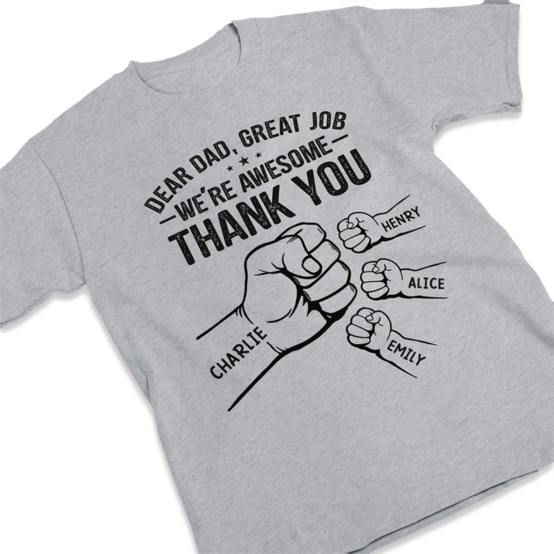 Papa, merci d'avoir rendu ma vie plus incroyable - T-shirt, sweat à capuche, sweat-shirt unisexe personnalisé pour la famille - Cadeau de fête des pères et d'anniversaire pour papa