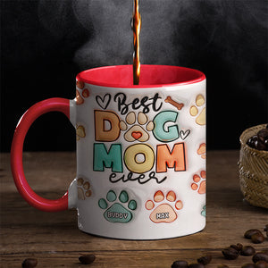 Tu es mon visage préféré à lécher - Tasse personnalisée avec effet gonflable 3D pour chien et chat - Cadeau pour les propriétaires d'animaux et les amoureux des animaux