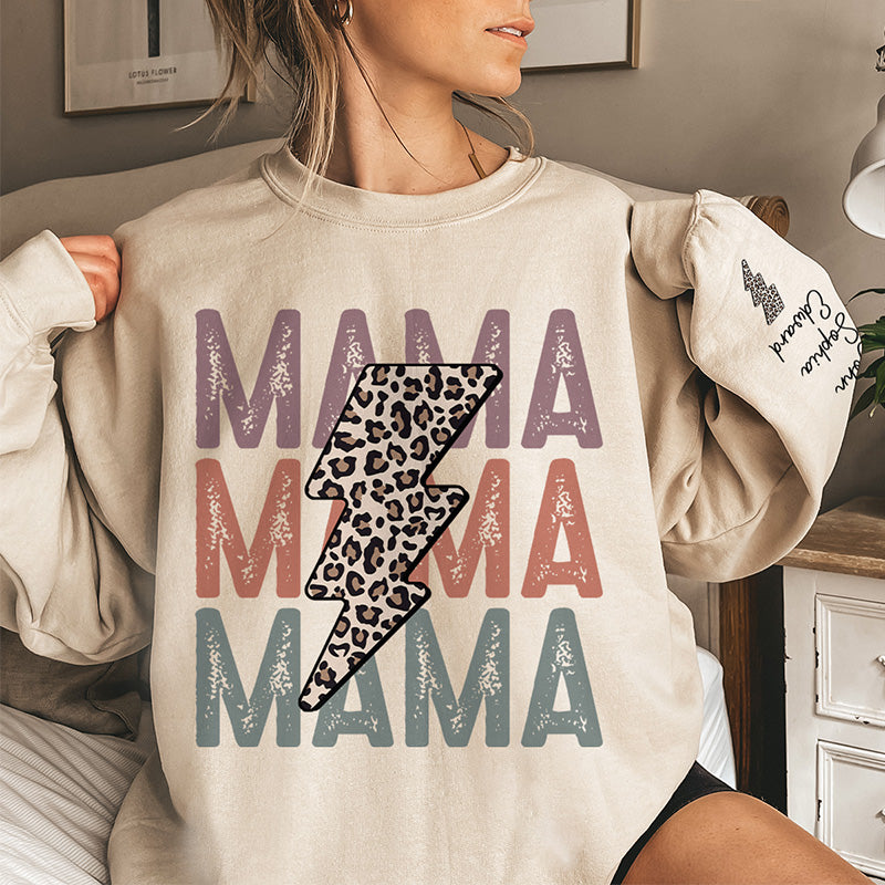 Heureux de t'avoir, maman - Sweat-shirt unisexe personnalisé avec motif sur la manche - Cadeau d'anniversaire pour maman