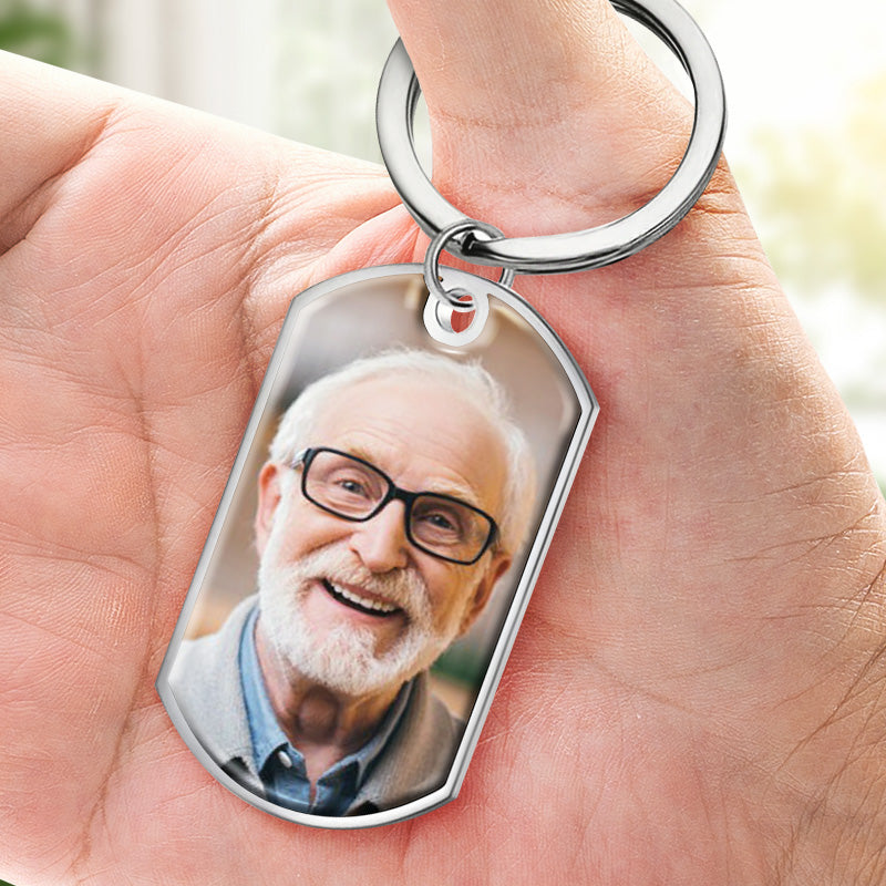 Porte-clés personnalisé avec photo « Tu me manques plus que les mots ne peuvent le dire » - Cadeau de condoléances pour les membres de la famille