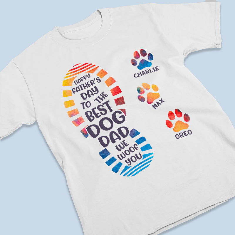 T-shirt unisexe patriotique personnalisé avec drapeau américain et aquarelle - Cadeau pour la fête des pères, le jour de l'indépendance, le 4 juillet, pour les propriétaires d'animaux et les amoureux des animaux