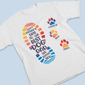 T-shirt unisexe patriotique personnalisé avec drapeau américain et aquarelle - Cadeau pour la fête des pères, le jour de l'indépendance, le 4 juillet, pour les propriétaires d'animaux et les amoureux des animaux