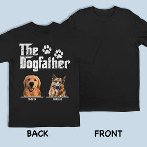Photo personnalisée du chien, du père et de la mère - T-shirt, sweat à capuche et sweat-shirt unisexe personnalisé avec photo imprimée au dos - Cadeau pour les propriétaires et les amoureux des animaux