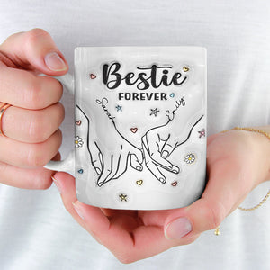 Forever My Sister - Mug personnalisé avec effet gonflable 3D - Cadeau pour meilleures amies, meilleures amies, sœurs