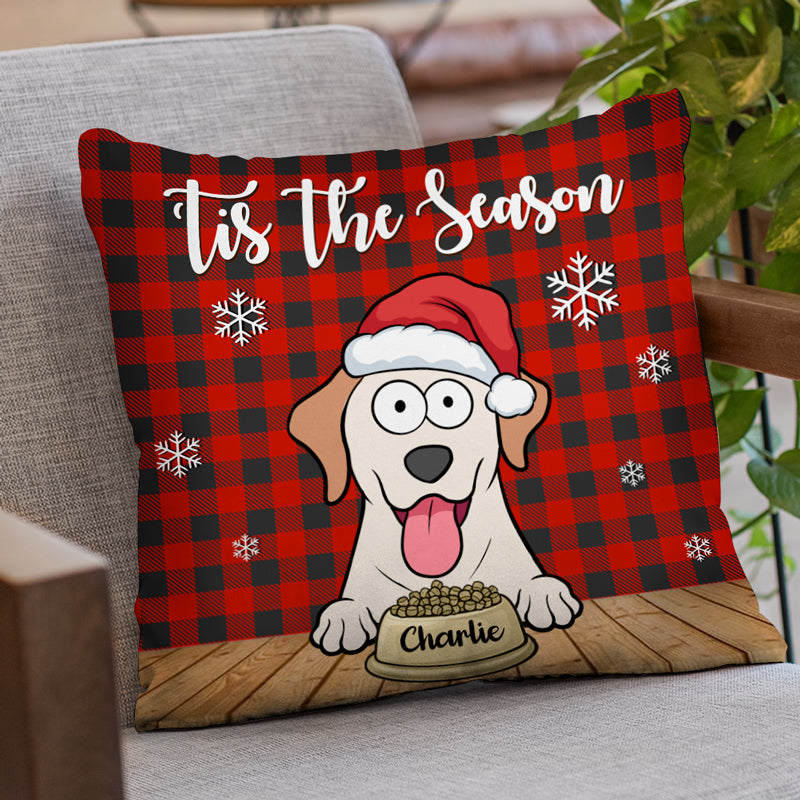 Feliz Navidog - Coussin personnalisé pour chien - Cadeau de Noël pour propriétaires et amoureux des animaux