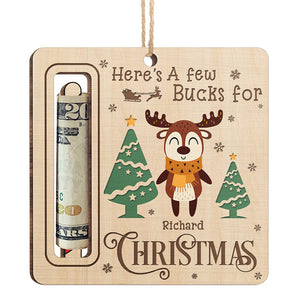Santa's Cutest Elf - Family Personalized Custom Ornament, Money Holder - Wood Custom Shaped - Christmas Gift For Family Members