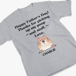 Bonne fête des pères au meilleur papa du monde ! T-shirt, sweat à capuche et sweat-shirt unisexe personnalisé avec chat ! Cadeau pour la fête des pères, pour les propriétaires d'animaux et les amoureux des animaux.