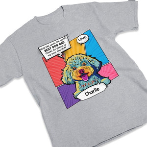 Cher papa, tu es le meilleur papa chien du monde - T-shirt unisexe personnalisé pour chien, sweat à capuche, sweat-shirt - Fête des pères, cadeau pour les propriétaires d'animaux, les amoureux des animaux