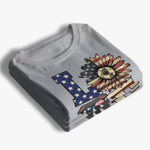 L'amour des animaux - Cadeau du 4 juillet - T-shirt unisexe personnalisé