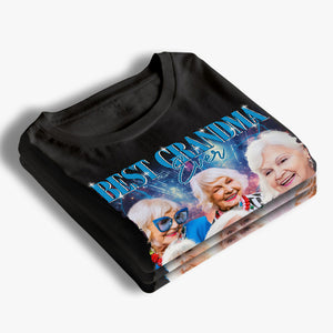 T-shirt, sweat à capuche et sweat-shirt unisexe personnalisé avec photo « Meilleure grand-mère de tous les temps » - Cadeau pour grand-mère