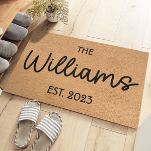 C'est nous - Tapis décoratif personnalisé pour la famille - Cadeau pour les membres de la famille