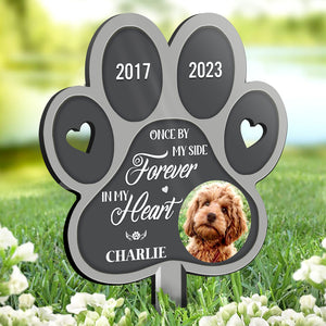 Photo personnalisée « Tu me manqueras toujours » – Piquet de jardin personnalisé en acrylique – Cadeau de condoléances, cadeau pour propriétaires d'animaux de compagnie, amoureux des animaux