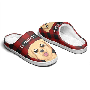 Le bonheur commence par un nez mouillé - Chaussons moelleux personnalisés pour chiens et chats - Cadeau pour propriétaires et amoureux des animaux