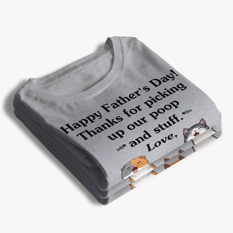Bonne fête des pères au meilleur papa du monde ! T-shirt, sweat à capuche et sweat-shirt unisexe personnalisé avec chat ! Cadeau pour la fête des pères, pour les propriétaires d'animaux et les amoureux des animaux.