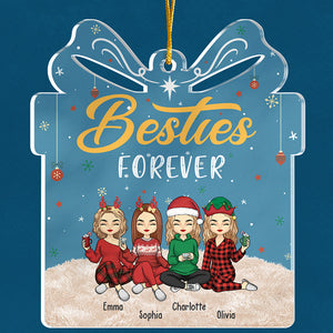 Meilleur ami jusqu'au bout - Décoration personnalisée pour meilleure amie - Coffret cadeau en acrylique - Cadeau de Noël pour meilleures amies, meilleures amies, sœurs