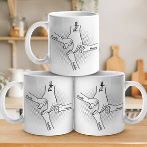 Meilleur papa de tous les temps - Mug personnalisé pour la famille - Cadeau de fête des pères, d'anniversaire pour papa ou grand-père