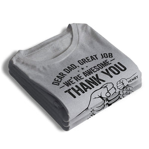 Papa, merci d'avoir rendu ma vie plus incroyable - T-shirt, sweat à capuche, sweat-shirt unisexe personnalisé pour la famille - Cadeau de fête des pères et d'anniversaire pour papa
