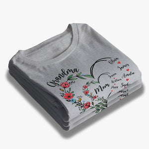 Je t'aime pour toujours et à jamais - T-shirt unisexe personnalisé, sweat à capuche, cadeau pour maman, grand-mère