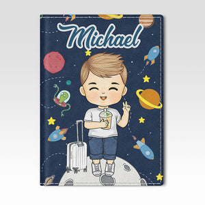 Tout ce dont vous avez besoin, c'est d'amour et d'un passeport - Étui de passeport personnalisé, porte-passeport - Cadeau de vacances, cadeau pour les amateurs de voyages d'aventure