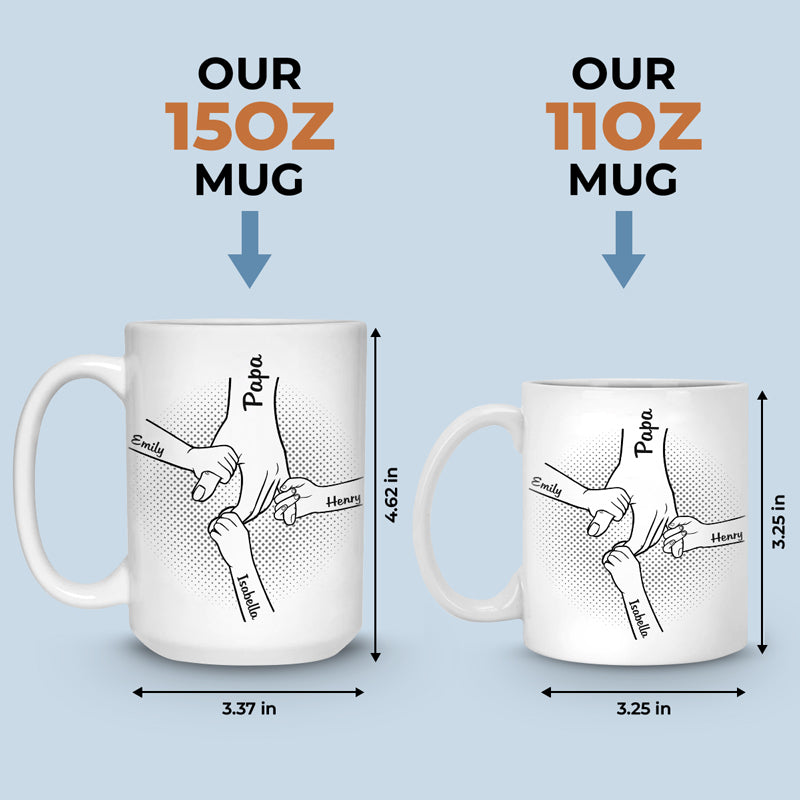 Meilleur papa de tous les temps - Mug personnalisé pour la famille - Cadeau de fête des pères, d'anniversaire pour papa ou grand-père