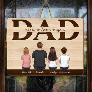 Mon super papa - Panneau rectangulaire personnalisé en bois pour décoration d'intérieur - Cadeau de pendaison de crémaillère pour papa