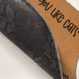 J'espère que vous aimez les chats ou les chiens - Tapis décoratif personnalisé pour chien et chat - Cadeau de pendaison de crémaillère pour les propriétaires d'animaux et les amoureux des animaux