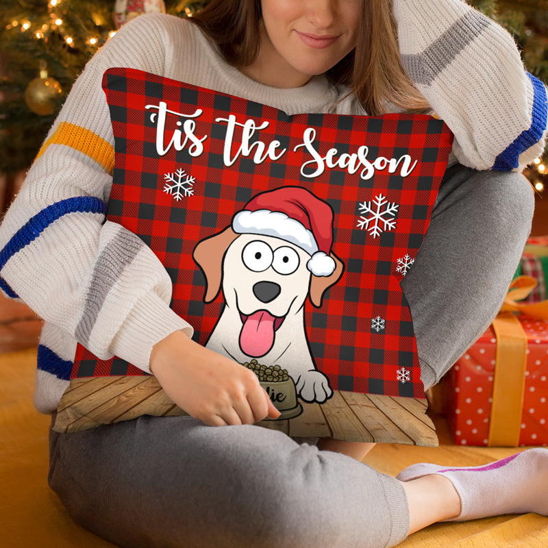 Feliz Navidog - Coussin personnalisé pour chien - Cadeau de Noël pour propriétaires et amoureux des animaux