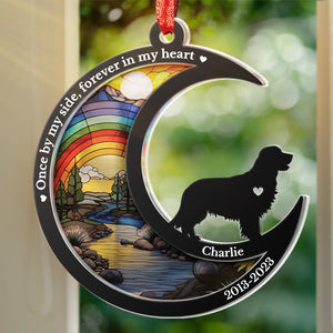 Tu me manqueras pour le reste de ma vie - Ornement attrape-soleil personnalisé commémoratif - Forme unique en acrylique - Cadeau de condoléances pour les propriétaires d'animaux de compagnie et les amoureux des animaux