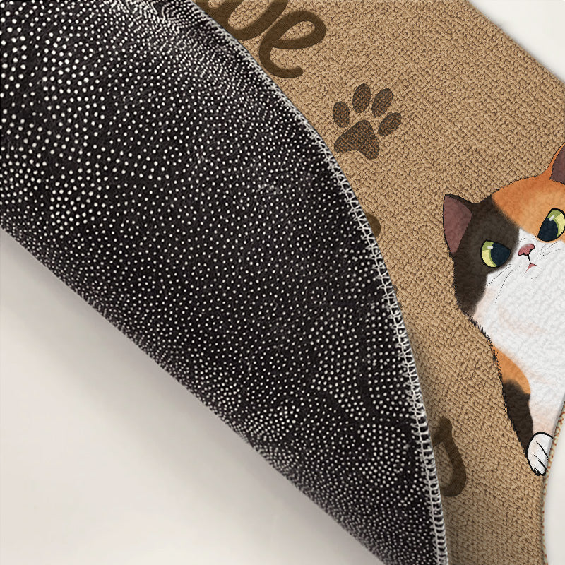 Essuyez vos pattes - Tapis décoratif personnalisé pour chien et chat - Cadeau de pendaison de crémaillère, cadeau pour propriétaires d'animaux et amoureux des animaux