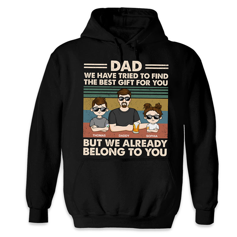 C'est génial, grand-père appartient à - T-shirt unisexe personnalisé, sweat à capuche, sweat-shirt - Cadeau pour papa, grand-père
