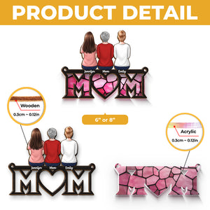 Motherhood Is The Greatest Thing - Family Personalized Window Hanging Suncatcher - Mother's Day, Gift For Mom, Grandma