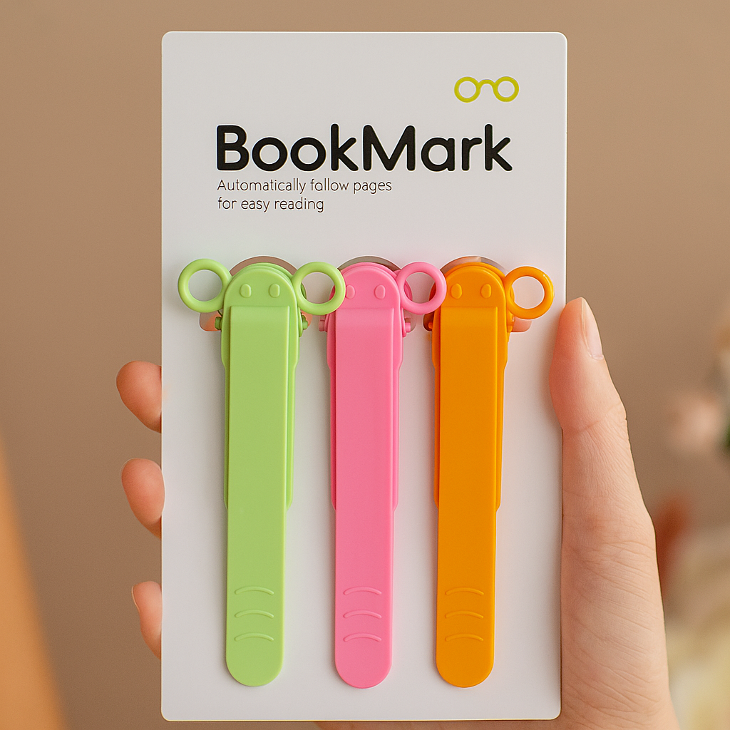 Lot de 3 marque-pages en silicone