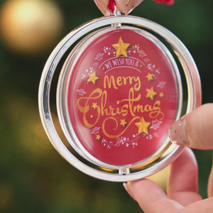 Custom Snowman Acrylic Rotating Ornament - Personalized Christmas Birthday Gifts For Mom, Dad, Brother, Sister, Kids - Joy Grows Stronger This Christmas
