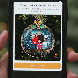 Custom Photo The Best Part Of Christmas - Family Personalized Custom Ornament - Acrylic Custom Shaped - Christmas Gift For Family Members