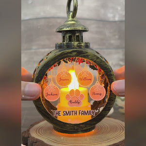 Que Noël soit magique pour vous ! Lanterne aux chandelles personnalisée pour toute la famille ! Cadeau de Noël pour les membres de la famille