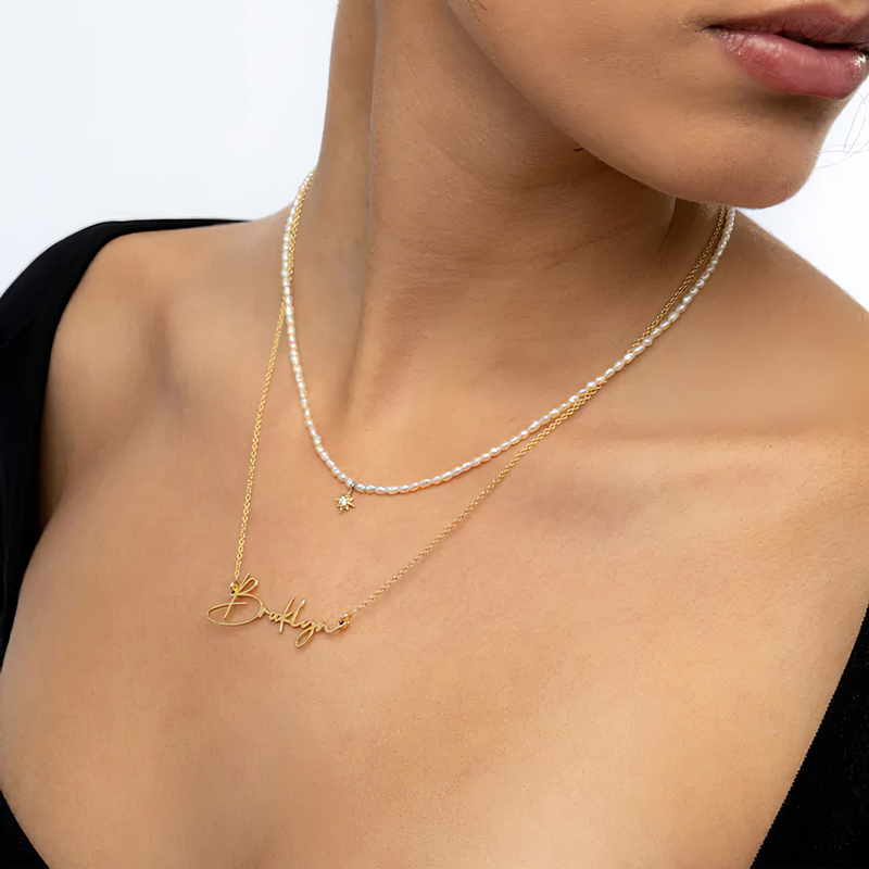 Tu es mon amour, mon tout - Collier personnalisé en forme de cœur minimaliste avec nom en forme de texte - Cadeau d'anniversaire pour femme, anniversaire, fiançailles, mariage, cadeau de mariage