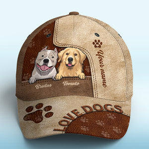 Les chiens nous rendent la vie meilleure ! Casquette personnalisée pour chien et chat, imprimé intégral, cadeau idéal pour les propriétaires et les amoureux des animaux.