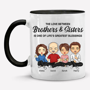 Frères et sœurs : l'une des plus grandes bénédictions de la vie - Tasse personnalisée pour la famille - Cadeau pour frères et sœurs