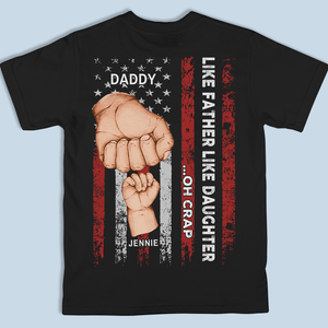 Je suis une autre version de mon père - T-shirt, sweat à capuche, sweat-shirt unisexe personnalisé imprimé au dos - Cadeau de fête des pères, d'anniversaire pour papa