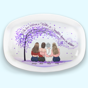 L'amour éternel entre nous - Plateau personnalisé pour la famille - Cadeau d'anniversaire pour maman