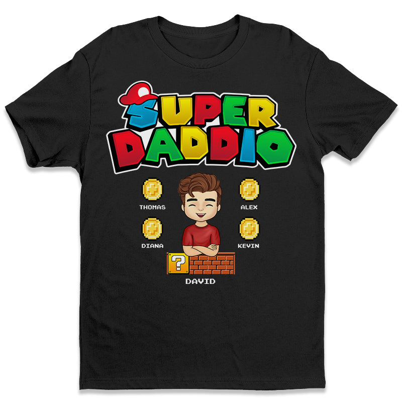 Super Papa et Super Maman - T-shirt, sweat à capuche et sweat-shirt unisexe personnalisé pour la famille - Cadeau pour la fête des pères, la fête des mères et un anniversaire pour papa et maman