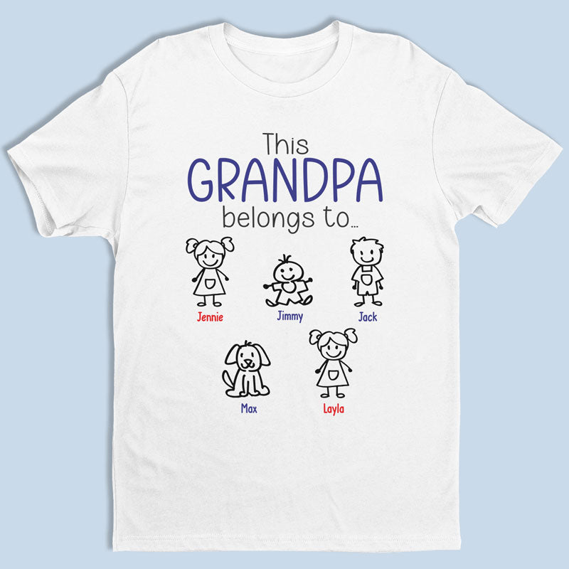 Mon père est cool - T-shirt unisexe personnalisé pour la famille, sweat à capuche, sweat-shirt - Cadeau de fête des pères, d'anniversaire pour papa, grand-père