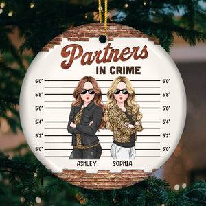 Tu es la meilleure amie de mes sœurs - Décoration personnalisée en céramique ronde - Cadeau de Noël pour les meilleures amies, les meilleures amies et les sœurs
