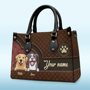 La vie est meilleure avec votre adorable petit animal en fourrure ! Sac à main en cuir personnalisé pour chien et chat ! Cadeau idéal pour les propriétaires et les amoureux des animaux.