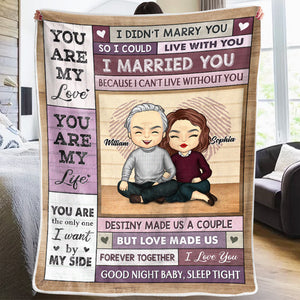 L'amour de ma vie - Couverture personnalisée pour couple - Cadeau pour mari et femme, anniversaire