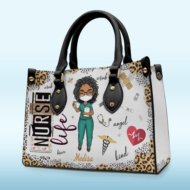 You Are My Heroes - Nurse Personalized Custom Leather Handbag - Appreciation, Thank You Gift, Nurse Life, Doctor Life